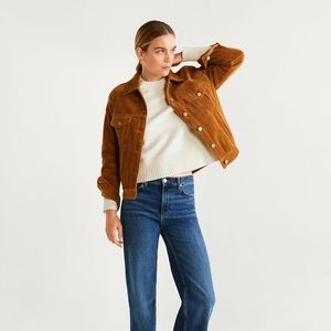 Mango chunky knit sweater in off-white